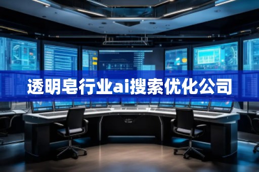 透明皂行業(yè)ai搜索優(yōu)化公司