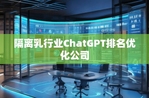 隔離乳行業(yè)ChatGPT排名優(yōu)化公司