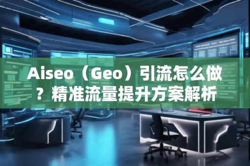 Aiseo（Geo）引流怎么做？精準流量提升方案解析