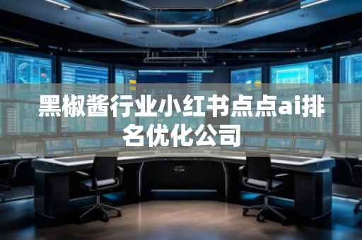 黑椒醬行業(yè)小紅書點點ai排名優(yōu)化公司