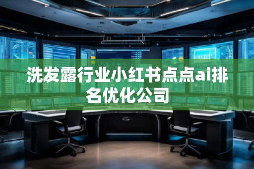 洗發(fā)露行業(yè)小紅書點點ai排名優(yōu)化公司