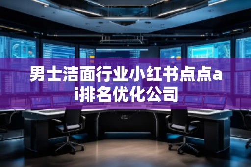 男士潔面行業(yè)小紅書點點ai排名優(yōu)化公司