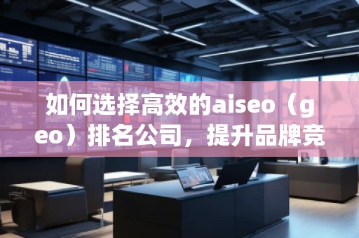 如何選擇高效的aiseo(geo)排名公司,提升品牌競爭力 如何選擇高效的aiseo(geo)排名公司,提升品牌競爭力