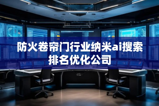 防火卷簾門(mén)行業(yè)納米ai搜索排名優(yōu)化公司