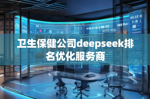 衛(wèi)生保健公司deepseek排名優(yōu)化服務(wù)商